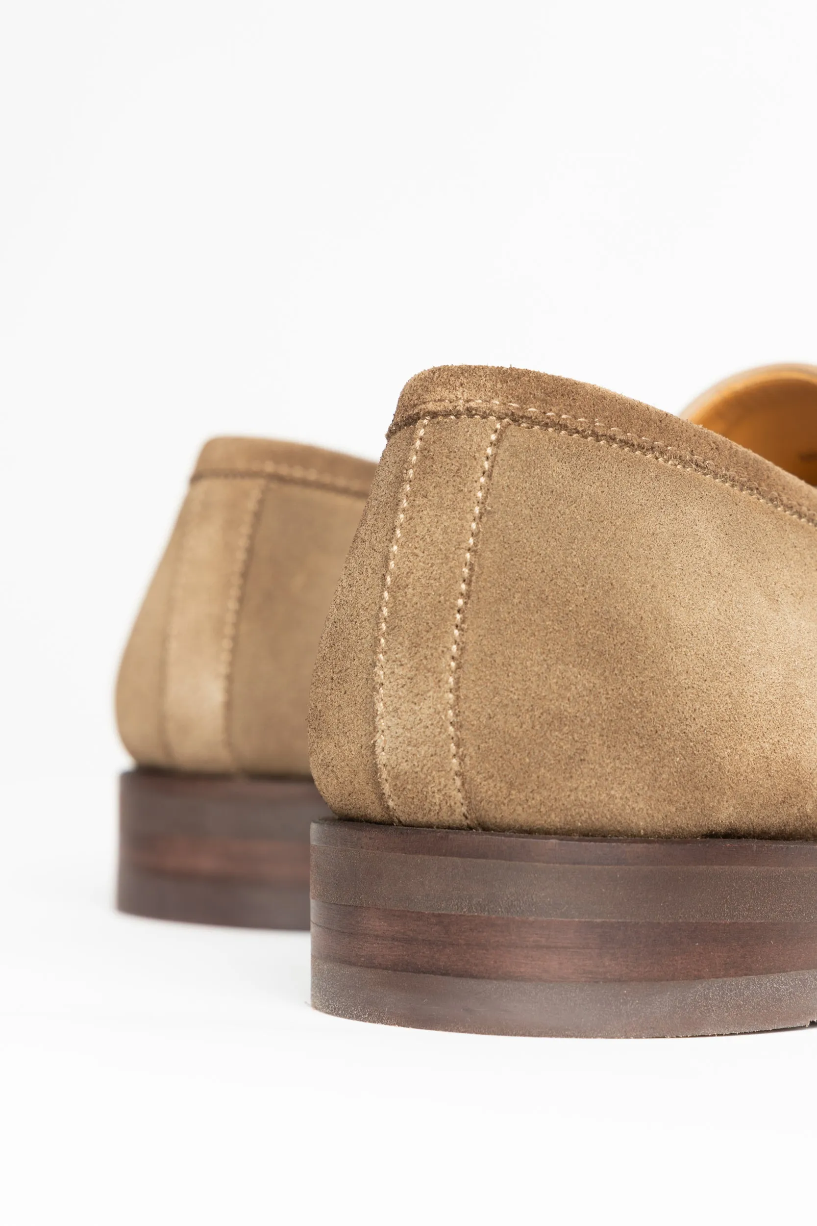 Taupe Brown Suede Lucien Loafers