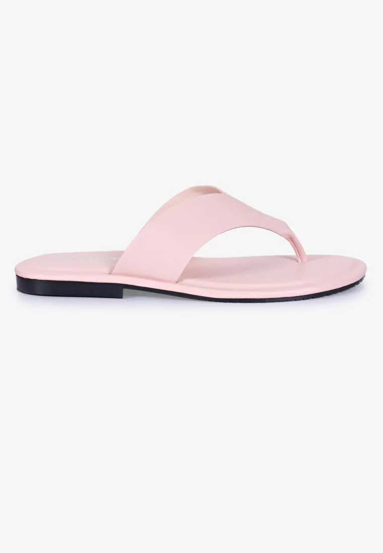 Tillie Flat Thong Sandals - Pink