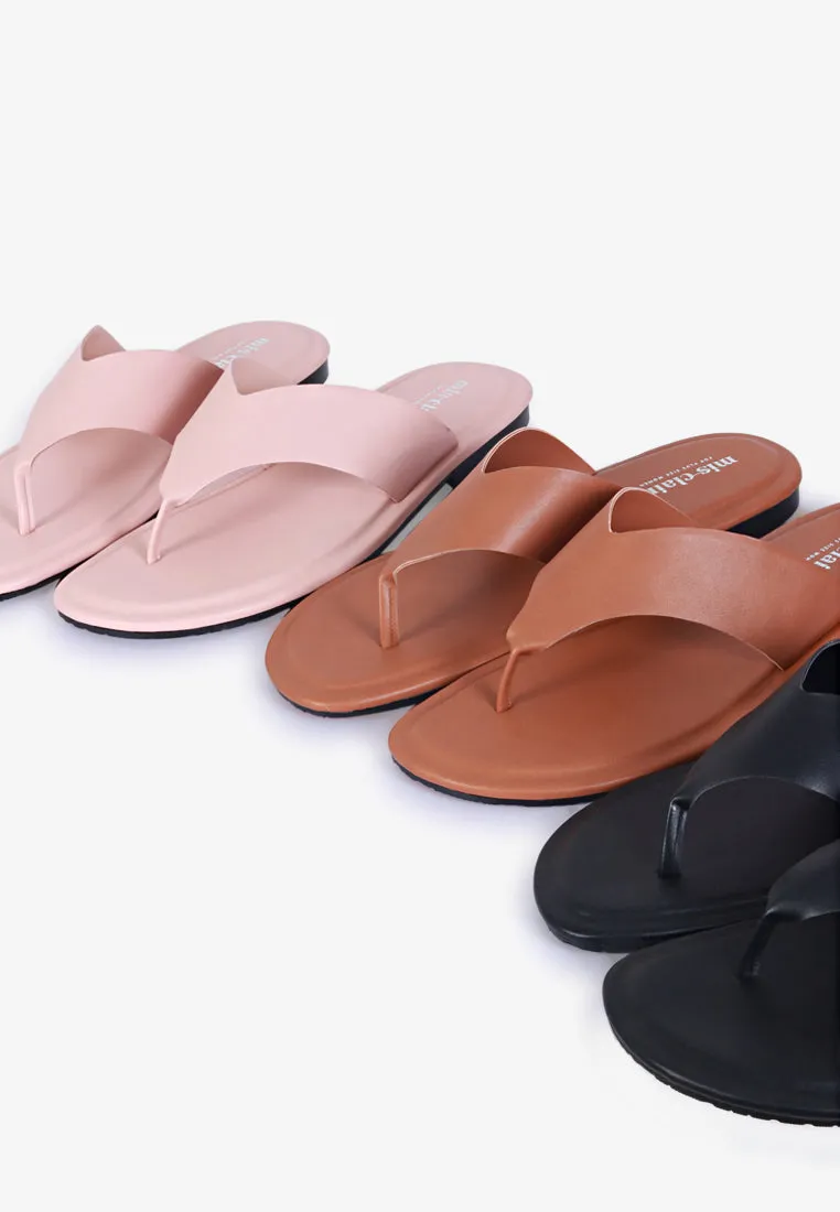 Tillie Flat Thong Sandals - Pink