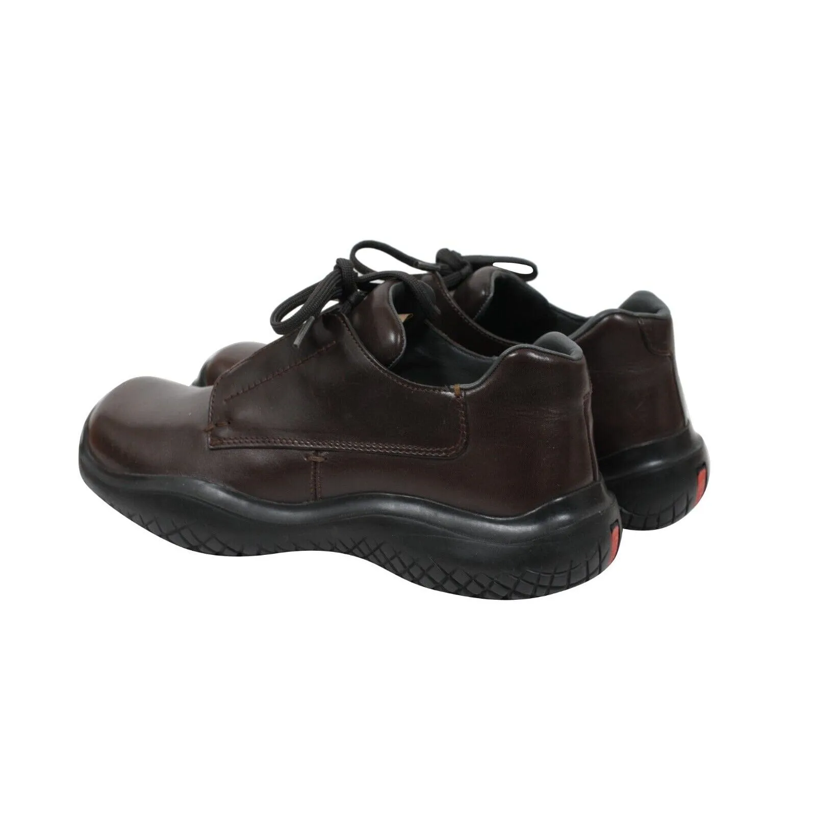 Vintage Chunky Derby Brown Leather AW99 Vibram Square Toe
