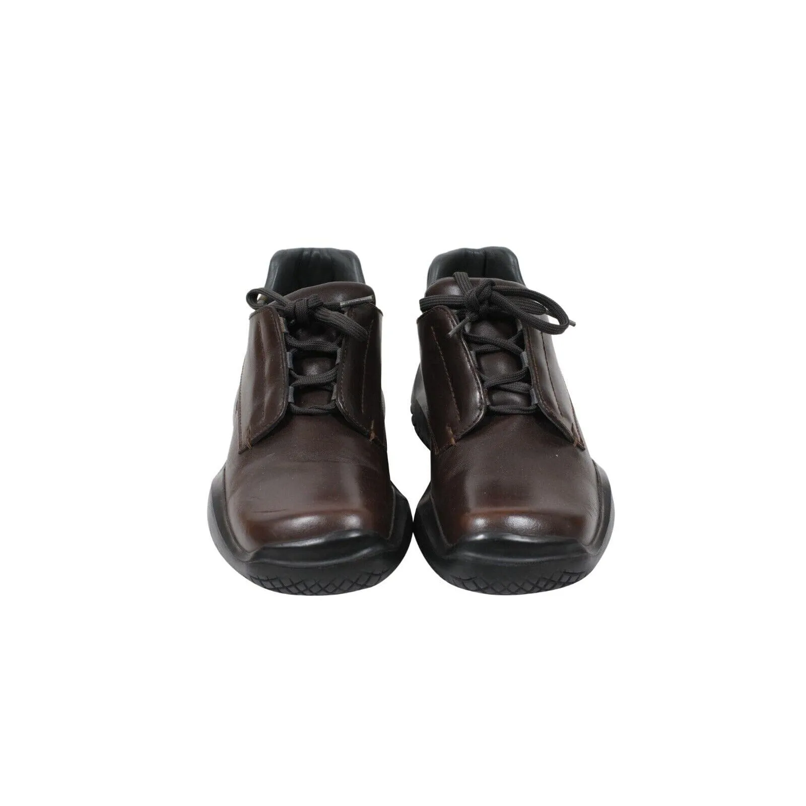 Vintage Chunky Derby Brown Leather AW99 Vibram Square Toe