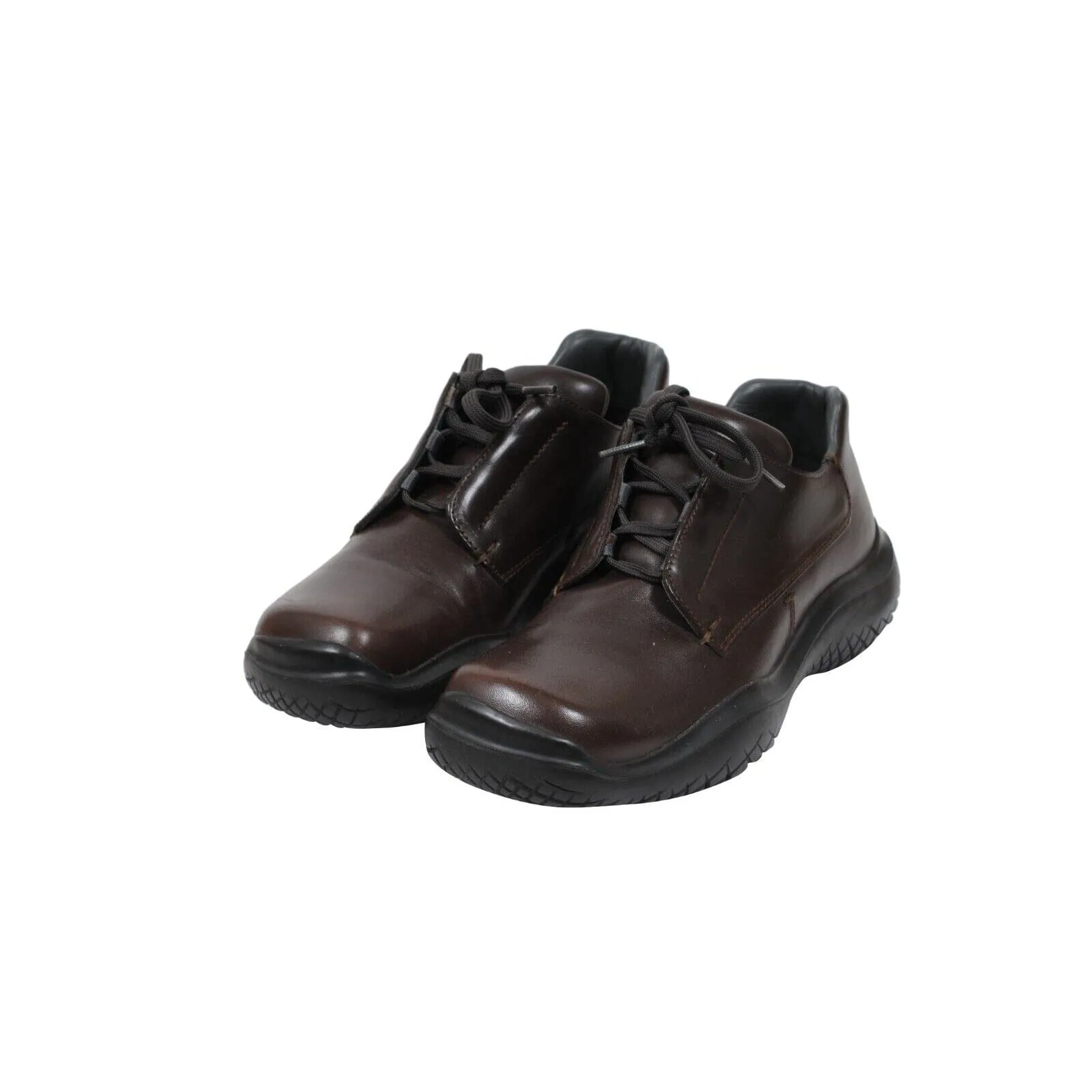 Vintage Chunky Derby Brown Leather AW99 Vibram Square Toe
